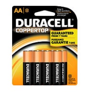 Duracell Coppertop AA Size Battery - 8-Pack