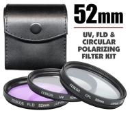 Zeikos ZE-FLK52 52mm Professional MULTI-COATED Glass Filter Kit UV Polarizer Flourescent
