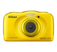 Nikon Coolpix S32 + Rugzak Geel