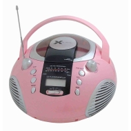 PORTABLE CD PLAYER WITH AM/FM RADIO - Pink