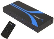 Sabrent High Definition 5x1 HDMI switch with IR wireless remote and AC Power adapter - supports 3D, 1080p (ST-HDMI)