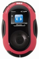 RCA Jet 2 GB Sports MP3 Player with Video, Music, FM Radio, and Sports Features (Red)