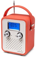 Crosley Songbird Vintage Style Portable AM/FM Radio with Carry Strap for iPod and MP3 Player - Pink