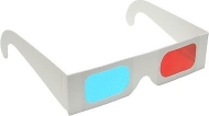 3D STEREO RED &amp; CYAN ANAGLYPH 3D GLASSES -FAMILY PACK 0F 4 FOR VIEWING 3D DVD, TV, BLU RAY AND IMAGES