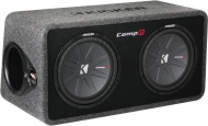 Kicker DCWR122 12&quot; 3200W Loaded Car Subwoofers Subs+Box Enclosure 2 Ohm 40DCWR12