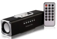 GadgetinBox&trade; Rechargeable Music Angel Docking Speakers For Apple iPhone&#039;s / iPod&#039;s (Black)