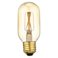 Calex 4W Dimmable Tube LED T45L Filament Bulb, Gold