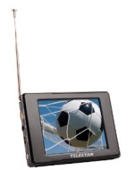 Telestar DIGIPORTY 35 Tragbarer DVB-T Fernseher mit 8,9 cm (3,5 Zoll) TFT LCD Display, integrierter Akku, schwarz