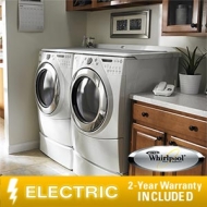 Whirlpool Duet 9610 Electric Laundry Suite 4.5 CuFt Washer7.5 CuFt Dryer13&quot; Pedestals