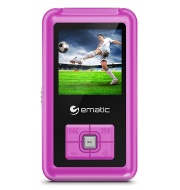 Ematic EM208VIDPN 1.5-Inch 8GB MP3 Video Player with FM Tuner, Pink