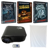 Holiday Projectors Virtual Halloween LED Projector Value Kit Window Decoration. Includes AtmosFear FX Halloween Videos Ghostly Apparitions, Bone Chill