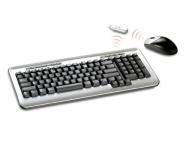 2.4 GHz Long Range RF wireless Space Saving keyboard and optical mouse