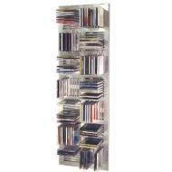 DISTAN - Wall Mounted Grid 112 CD Media Storage - Silver