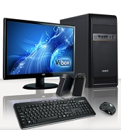 VIBOX Tower Package 1 - 3.9GHz AMD Dual Core, Complete Desktop PC, Computer Package for the Home, Office or Family - Full Package with 19&quot; Monitor, Sp