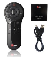 LG Magic Motion Remote Control ANMR400, AN-MR400 for 2013 LG Smart TVs Complete Kit of Black remote+ CherryPickElectronics&reg; LCD Screen Cleaner