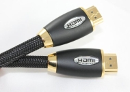 3METER HIGH SPEED PRO GOLD BLACK (1.4a Version, 3D, 15.2Gbps) HDMI TO HDMI CABLE WITH ETHERNET,COMPATIBLE WITH 1.3c,1.3b,1.3,1080P,... BOX,FULL HD LCD