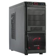 Cooltek Karmides PC-Gehäuse (micro ATX, 5,3 extern/interne HDD, 3,5 extern, USB 3.0) schwarz