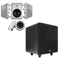 Acoustic Audio HT-65 In-Wall/Ceiling 5.1 Home Theater 6.5&quot; Speakers and 12&quot; Powered Sub HT-65-CS12B