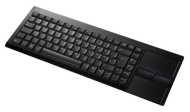 Perixx PERIBOARD-716, Wireless Keyboard with Touchpad - 410x145x26mm Dimension - Large 82mm Touchpad - 2xAA Duracell Batteries Included - On/Off Switc