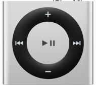APPLE iPod shuffle - 2 GB, 4th generation, White &amp; Silver