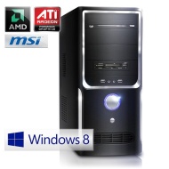 CSL-Computer CSL Unit&eacute; Centrale Sprint 5231W8 comp. Windows 8.1 - AMD 2x 3400MHz, RAM 4Go, HDD 500Go, Radeon HD 7480D, DVD