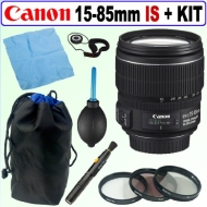 Canon EF-S 15-85mm f/3.5-5.6 IS USM UD Wide Angle Zoom Lens + Deluxe Accessory Kit