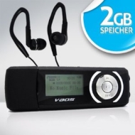 VAOS Mini Clip MP3-Player x-Sports 2GB 2 GB MP3-VS1000 blau