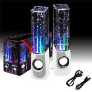 GrandGadgets&reg; Dancing Display Water Splash Speakers With MP3 Connection, Aux Connection Compatible with MP3 Players/iPods/iPads/iPhones/Smartphones/La