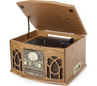 ITEK I60019 Classic 5-in-1 Music System - Walnut