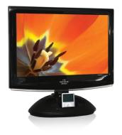 Sharper Image TSI-LCD19DVDi 19-inch 720P Widescreen LCD TV with Built-In DVD Player and iPod Dock