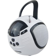 SUPERSONIC PORTABLE RECHARGEABLE SPEAKER USB/SD/AUX INPUTS &amp; FM RADIO (SC-1355) - WHITE