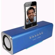 ALTAVOCES STEREO MP3 CUBE3 AZUL IPOD/IPHONE