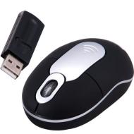 Daffodil WMS312 Mini Wireless Optical Mouse with Slot-In USB Receiver and Batteries Included