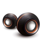 Keyteck SP-118 Portable Speakers  Alimentazione USB, Colore Nero/ Arancio