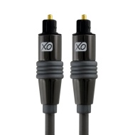 XO Premium Install Series - Cable &oacute;ptico digital Toslink (conectores dorados de 24 k, 1 m)