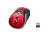 Connectland CL-MOU23013 Red 1 x Wheel 2.4 GHz Wireless Laser 1600 dpi Mouse