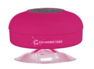 Splash Shower Tunes Waterproof Bluetooth Wireless Shower Speaker Portable Speakerphone (Pink) By FreshETech
