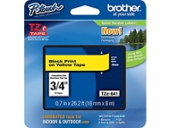 Brother? TZe-641 P-Touch? Label Tape, 3/4&quot; Black on Yellow