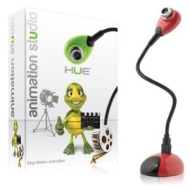 Hue Animation Studio for Windows PCs and Apple Mac OS X (Red): complete stop motion animation kit with camera (software download edition)
