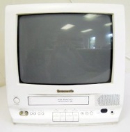 Panasonic PV-M1358W 13&quot; Screen Television TV VCR Video Cassette Recorder Player TV/VCR Combo w/ Energy Star Rated