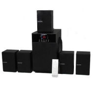 Theater Solutions TS509 5.1 Speaker System - 400 W RMS - Glossy Black - 20 Hz - 20 kHz - Surround Sound, Dolby Pro Logic