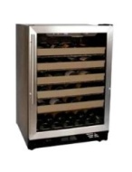 Haier HVCE24CBH Built-In or Freestanding 50-Bottle Wine Cellar with LED Display
