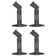 Universal 4 Black Satellite Speaker Brackets / Mounts for Walls and Ceilings 1VE