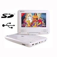 Takara VR122W - Reproductor de DVD port&aacute;til de 7&quot; (17,7 cm, USB, lector para tarjeta SD), color blanco [Importado de Francia]