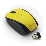 Verbatim 96900 Nano Wireless Notebook Optical Mouse - Yellow
