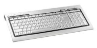 Zignum Aluminium Tastatur 729 Tastatur USB MS W98 D Silber