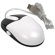 5-Button Lance 2000 G-Mouse USB Scroll Mouse w/Super Key For Enhanced Speed (Black/White)