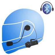 eSynic 1000M NFC Bluetooth Interphone -BT Motorbike Motorcycle Helmet Intercom Headset Wireless Headset -- Support Rider to Rider, Rider to Pillion