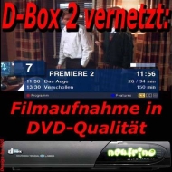 D-Box 2 vernetzt: Timer-gesteuerte Filmaufnahme auf Festplatte