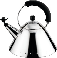 Alessi Michael Graves Kettle With Bird Shaped Whistle Black